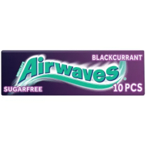 Airwaves Blackcurrant Flavour Sugarfree Chewing Gum 10 Pieces