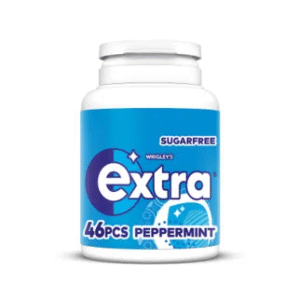 Extra Peppermint Sugarfree Chewing Gum Bottle 46 Pieces