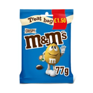 M&M's Cripsy Milk Chocolate Bites Treat Bag 77g