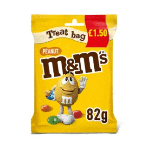 M&M's Cripsy Peanut & Milk Chocolate Bites Treat Bag 82g
