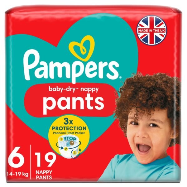 Pampers Baby Dry Nappy Pants Size 6