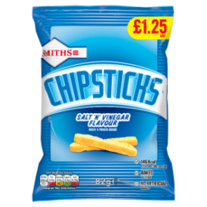 Smiths Chipsticks Salt'n'Vinegar Snacks 82g