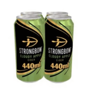 Cider - Strongbow Cloudy Apple 4 x 440ml Cans