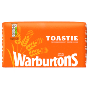Warburtons Toastie White Sliced 800g